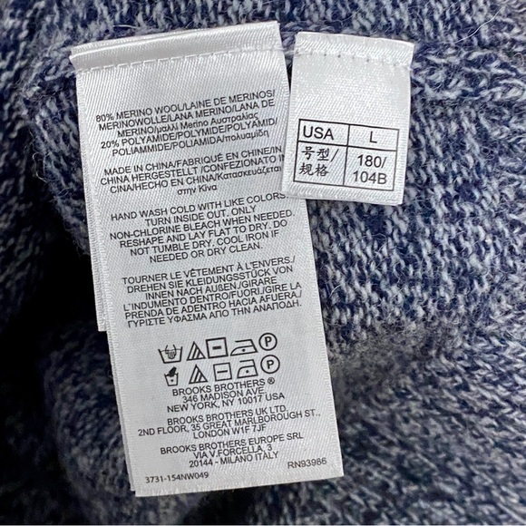 Brooks brothers Aztec pattern Italian yarn Sweater - Picture 10 of 10